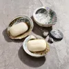Naturalna Mydelniczka PIĘKNA Muszla Abalone 14-15 cm + Mydło szare MILO
