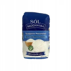 Sól kamienna kłodawska biała drobnoziarnista 1kg NIEJODOWANA