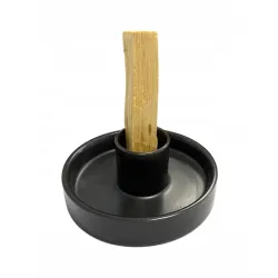 Podstawka ceramiczna na Palo Santo lub kadzidełka 10,5cm czarna