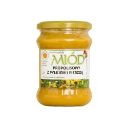 Miód naturalny Propolisowy z pyłkiem i pierzgą 400g