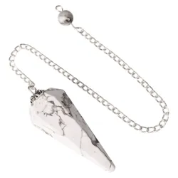 Stożkowe wahadło Howlite