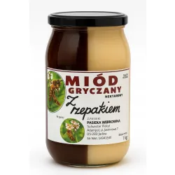 Miód naturalny DUT - Gryczano-Rzepakowy 1kg Gryczany Rzepakowy MIX 2 kolory