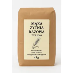 Mąka żytnia razowa TYP 2000 4kg 4000 g