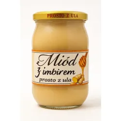 Miód naturalny Imbirowy 1kg MIÓD Z IMBIREM
