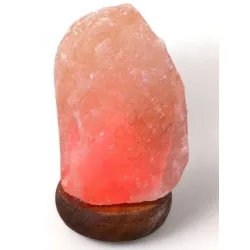 Lampa solna himalajska USB 12cm surowa bryła