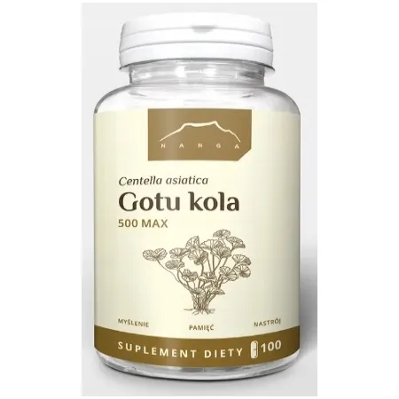 Suplement diety Nanga Gotu kola 500 mg Gotu Kola kapsułki 100 szt.