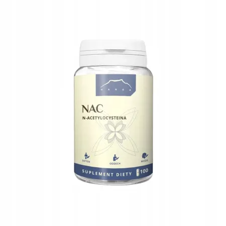 Nanga NAC 180 mg 100 kapsułek – suplement diety