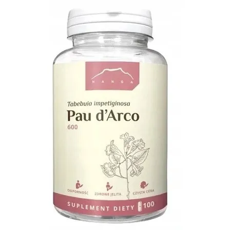 Nanga Pau d'Arco / La Pacho 600 mg, 100 kapsułek
