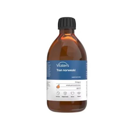 Vitaler's Tran Norweski Omega 3 Pomarańczowy 250ml