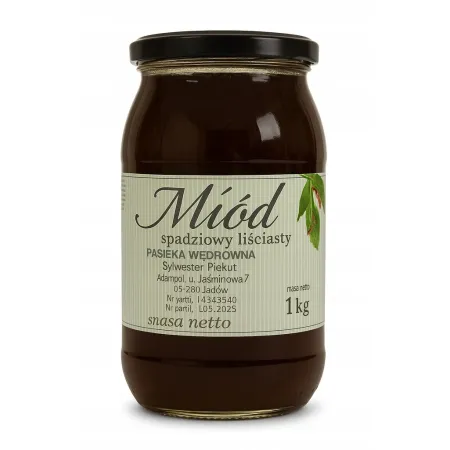 Miód naturalny Spadziowy Liściasty 1kg