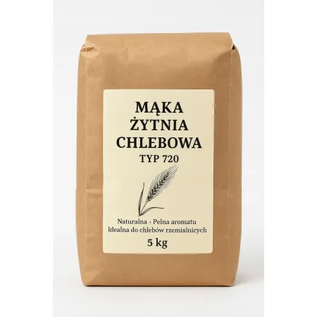 Mąka żytnia chlebowa TYP 720 5kg 5000 g