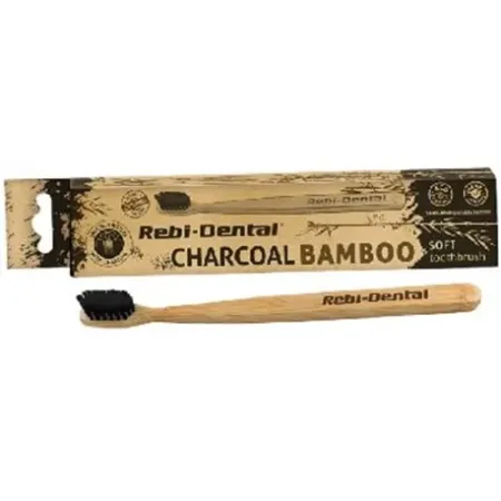 Bambusowa szczoteczka do zębów Soft CHARCOAL M62