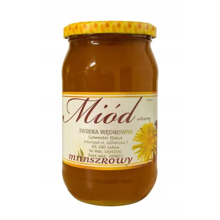 Miód naturalny mniszkowy 1kg