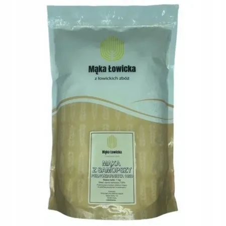 Mąka z samopszy pełnoziarnista 1850 1kg 1000 g