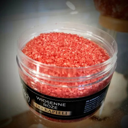 Wiosenne róże Sól kłodawska kąpielowa 300g Naturalna