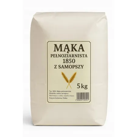 Mąka z samopszy pełnoziarnista 1850 5kg 5000 g
