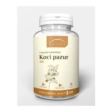 Koci pazur Vilcacora 500mg 100 kapsułek