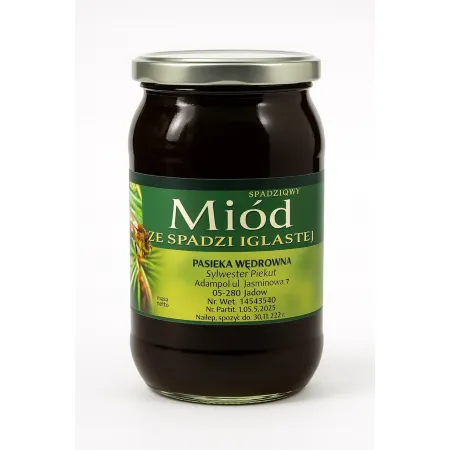 Miód naturalny ze spadzi iglastej 1kg