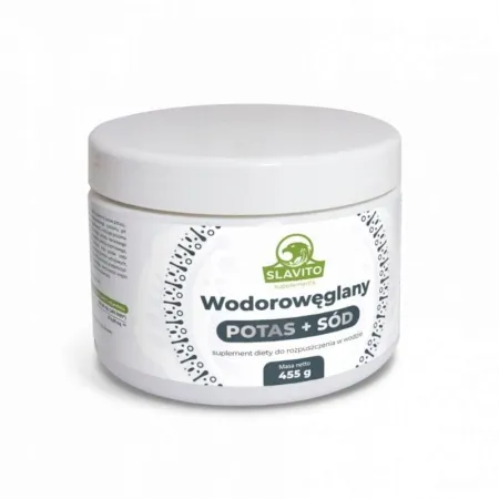 Suplement diety Slavito Potas + Sód Wodorowęglany 455 g