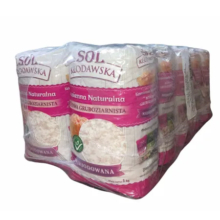 10 x Sól kamienna kłodawska różowa gruboziarnista 1kg NIEJODOWANA (10kg)