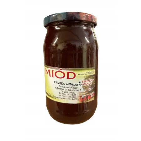 Miód LEŚNY naturalny z terenów leśnych 1kg