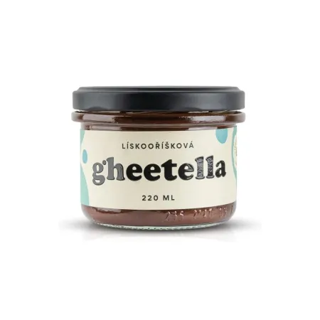 Gheetella - Krem z masła Ghee i orzechów laskowych 220ml
